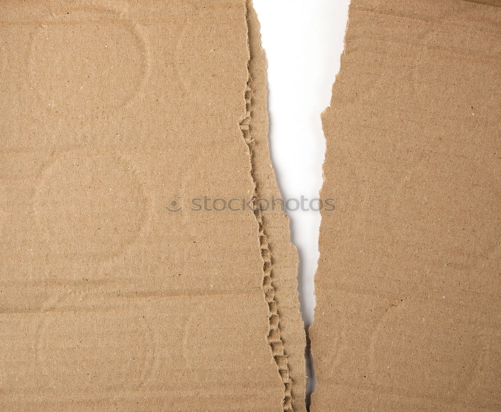 Similar – Image, Stock Photo brown paper from the box, torn edge
