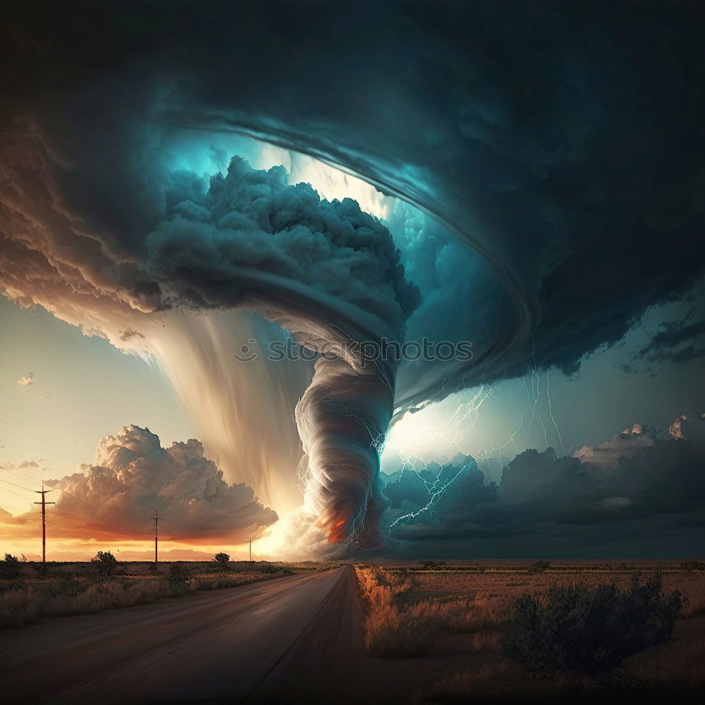 Similar – Image, Stock Photo Storm low, a thunderstorm over the Karwendel, lake in the foreground