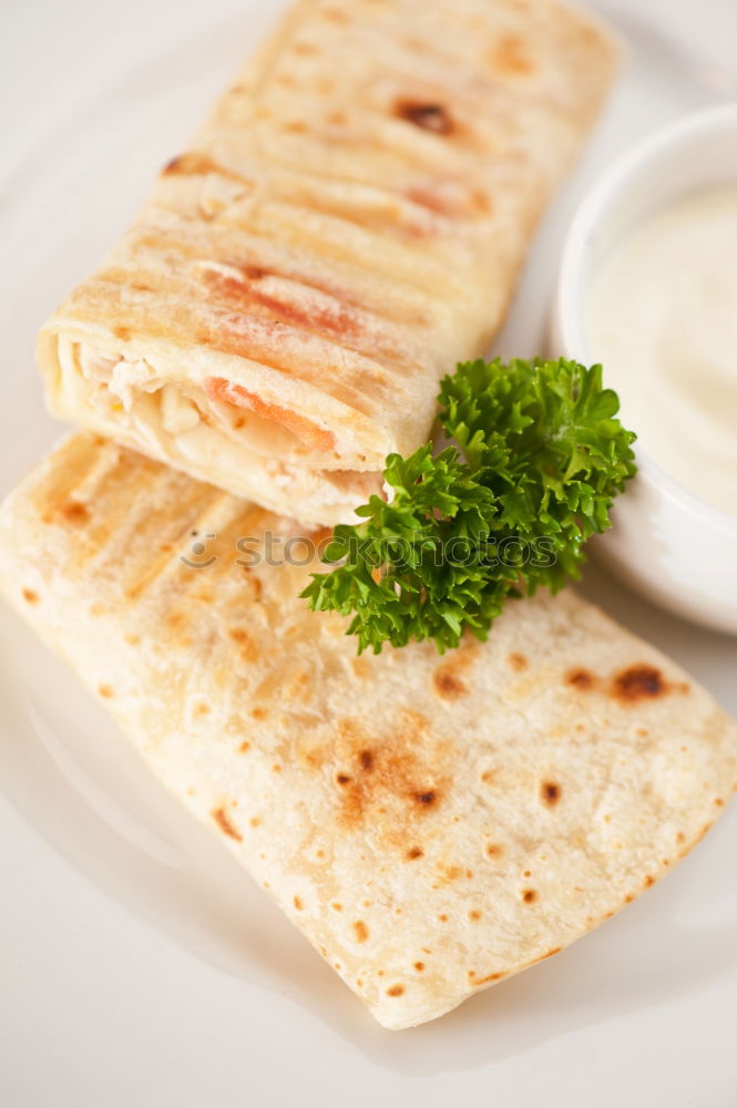 Similar – Image, Stock Photo Crispbread with radishes and cream cheese