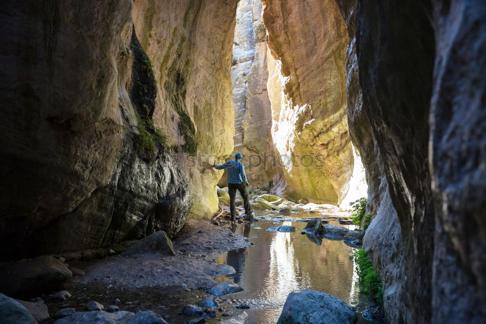 Similar – speleologists Well-being