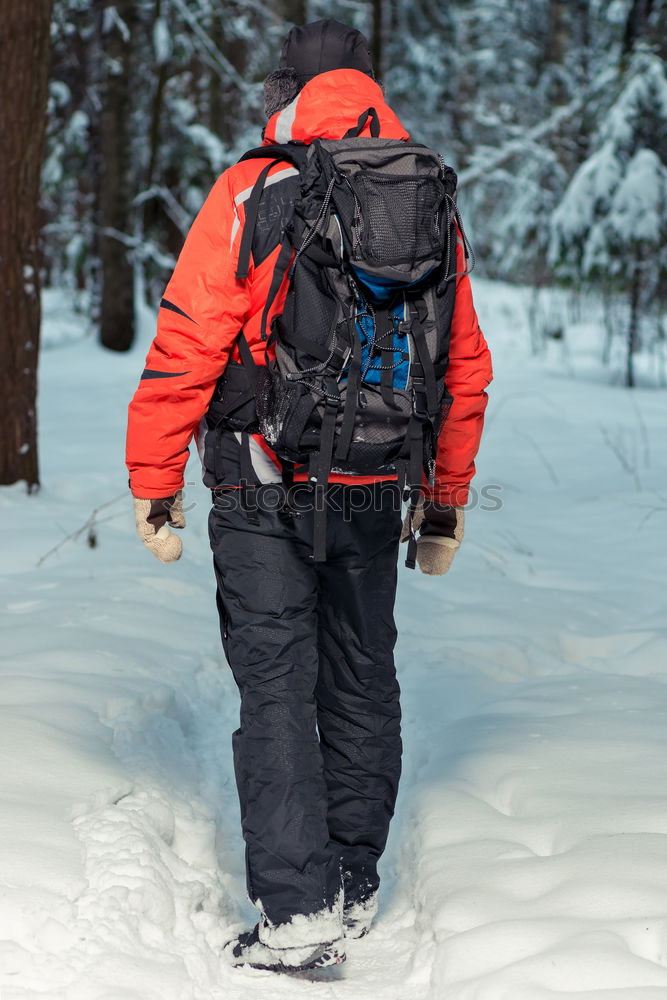 Similar – Young Backpacker enjoying of Nature.