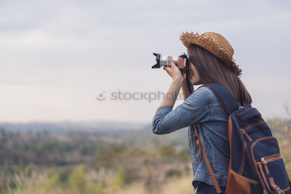 Similar – Image, Stock Photo Autumn Main loop woman