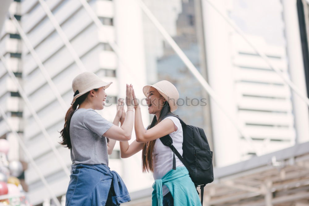 Similar – Image, Stock Photo Leisure fun on the Chemnitzer Theaterplatz