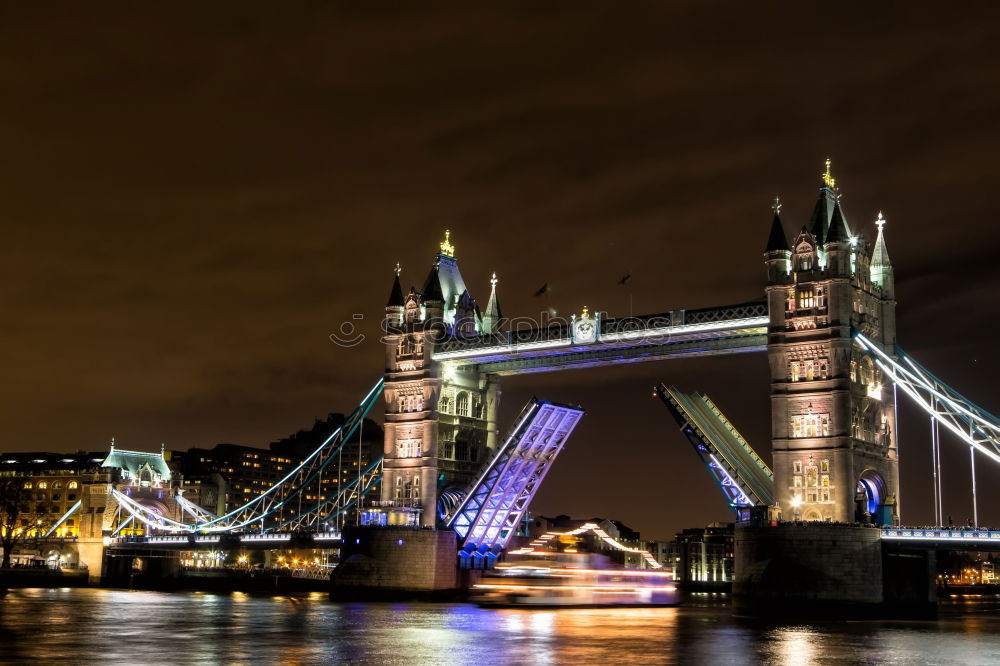 Similar – Moon over Tower Bridge