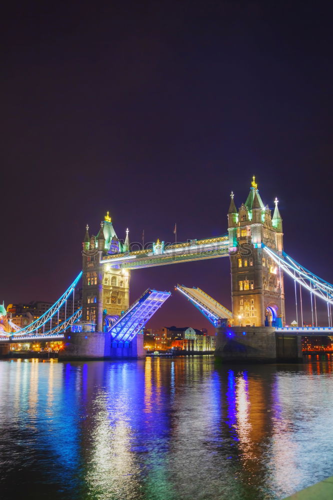 Similar – Moon over Tower Bridge