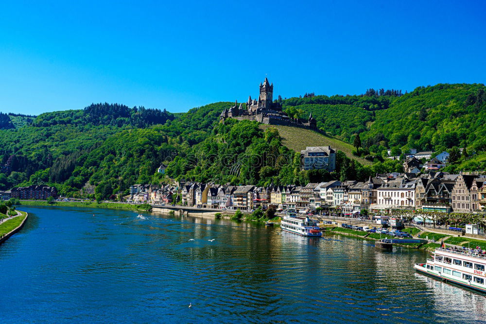 Similar – Image, Stock Photo Cochem on the Moselle