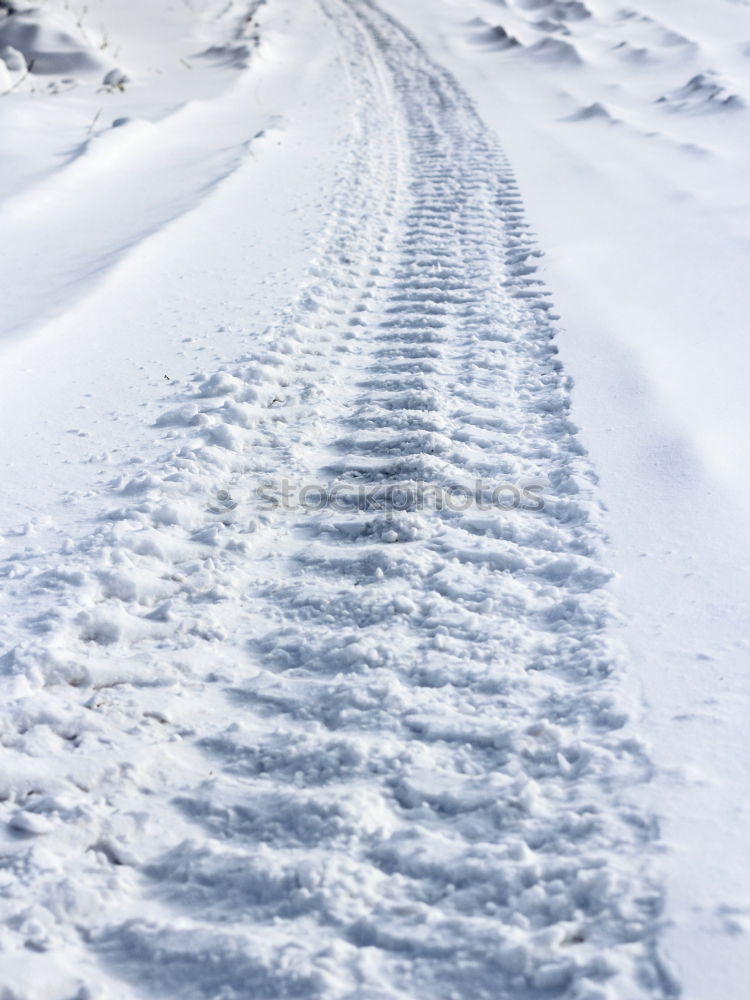 Similar – Image, Stock Photo Tracks in the snow