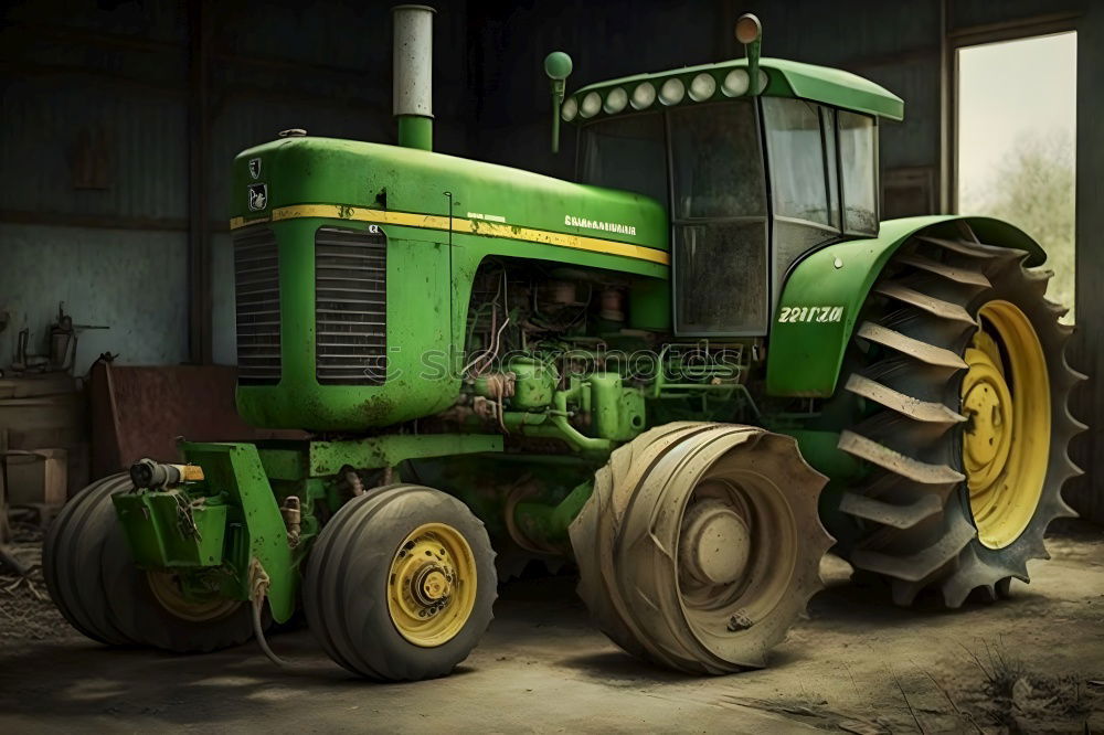 Similar – Image, Stock Photo Tractor meeting at pc KW 26