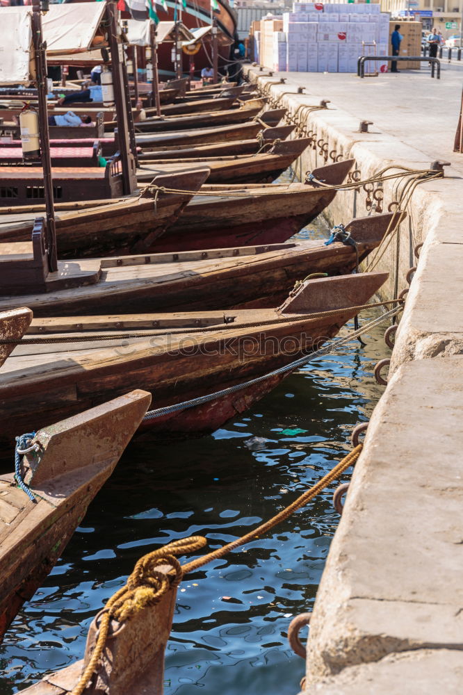 Similar – Image, Stock Photo Fishnets on fish boat. Day light.