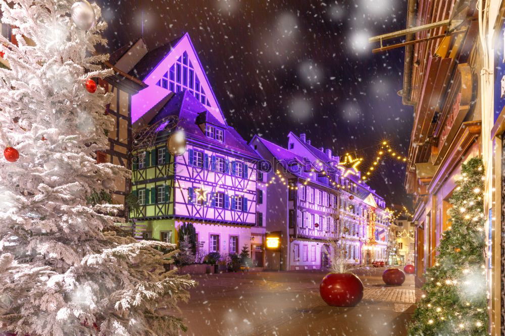 Similar – Image, Stock Photo Christmas truss. Village