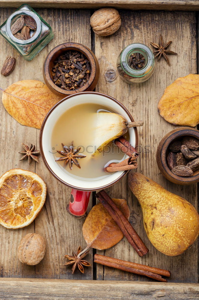 Similar – Image, Stock Photo Pumpkin spice latte coffee