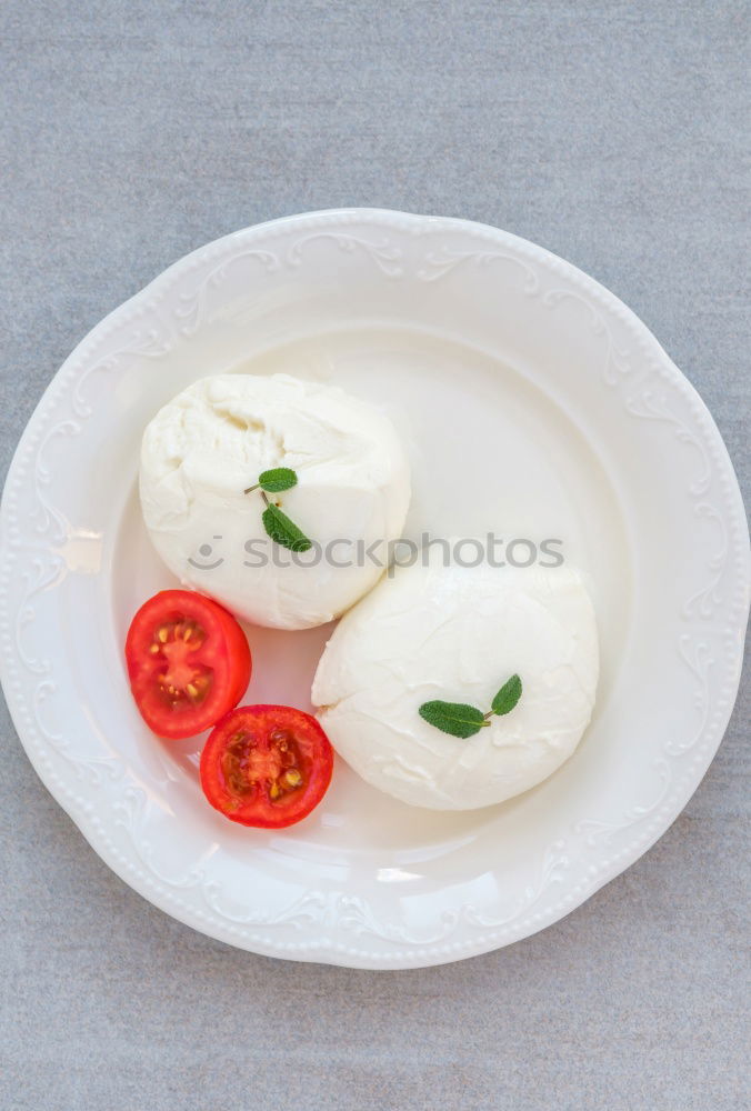 Similar – Image, Stock Photo Crispbread with cream cheese, egg and radish