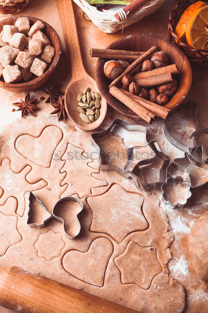 Similar – Image, Stock Photo Baking Christmas cookies at home