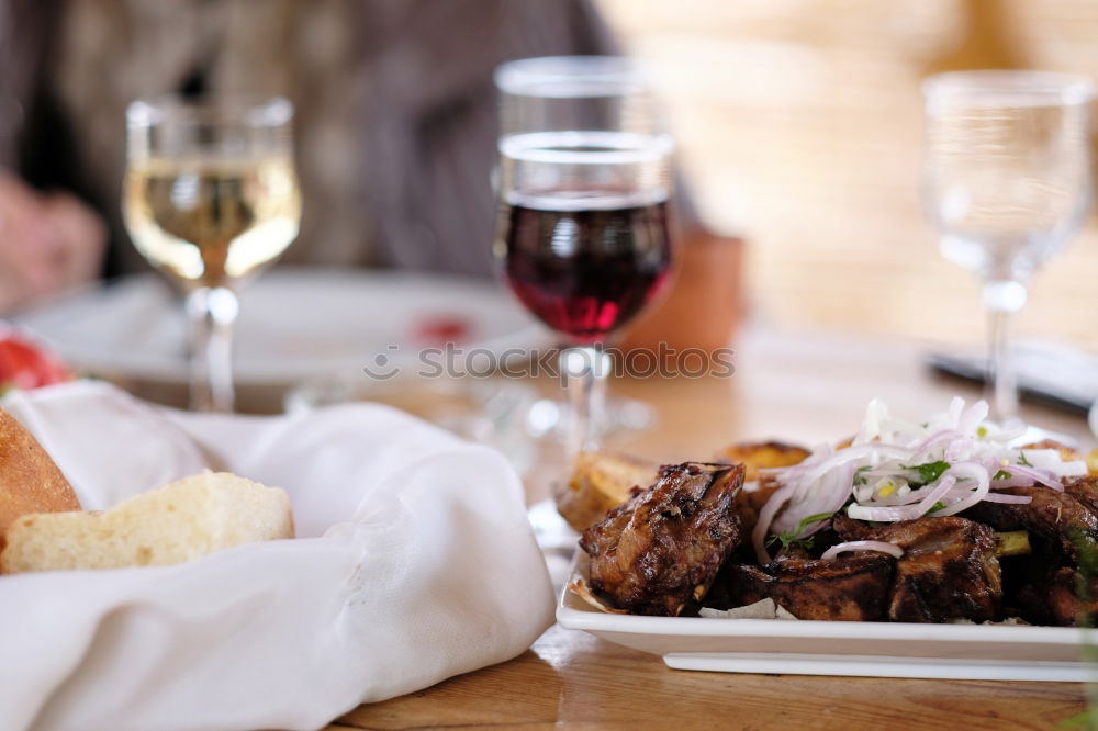 Similar – Image, Stock Photo Close-up of colorful dish at restaurant