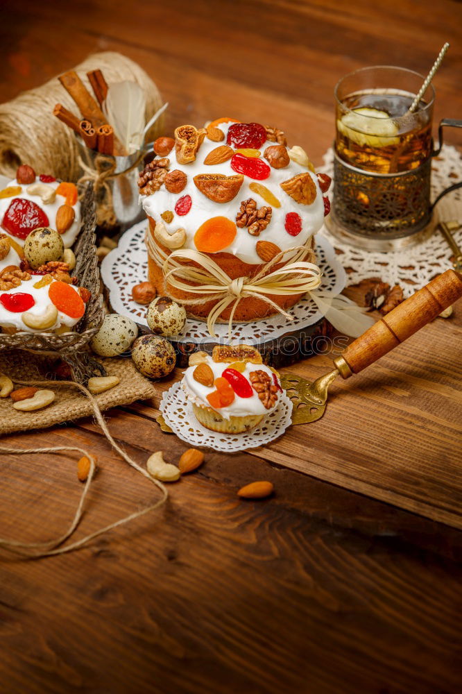 Similar – Image, Stock Photo Cheese with honey and berries