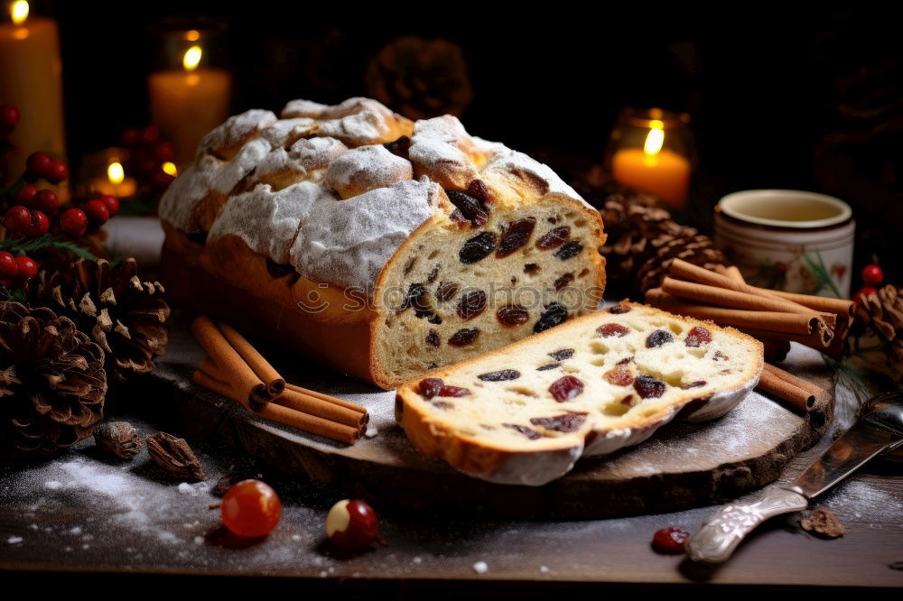Similar – Image, Stock Photo cake with raisins Fruit