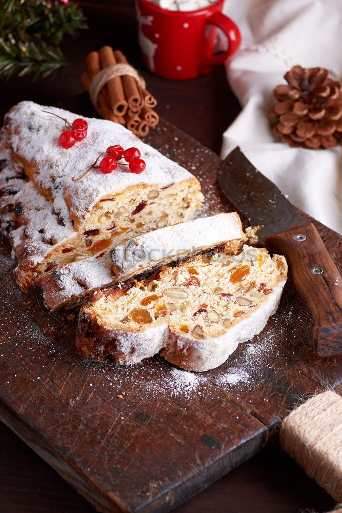 Similar – Image, Stock Photo Slices of creamy raspberry cake