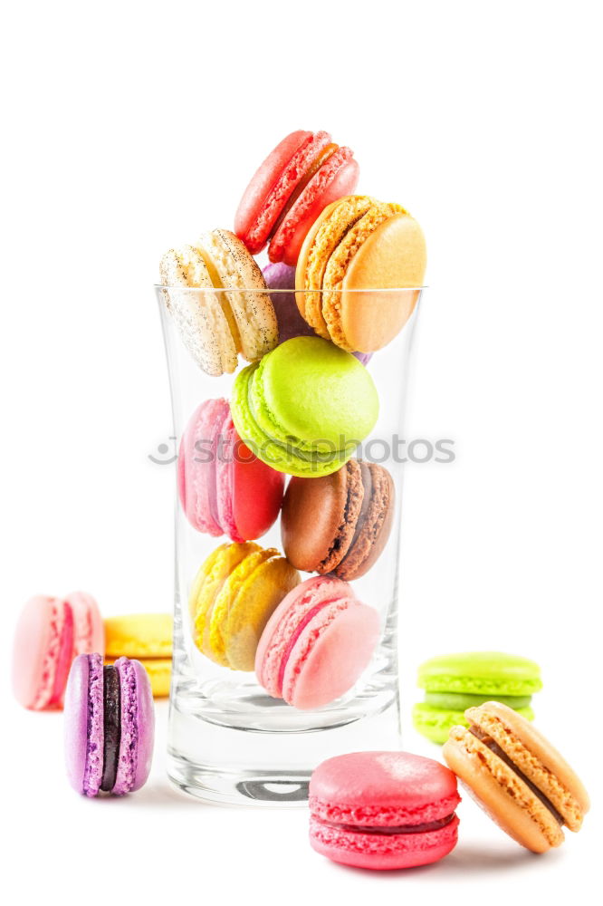 Similar – Macarons on a pink background