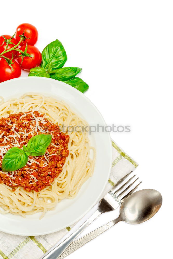 Similar – Lunch plate with spaghetti Bolognese