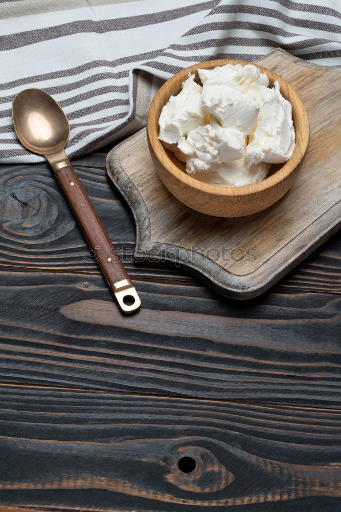 Similar – Image, Stock Photo Breakfast Cereal with Blueberries and Milk