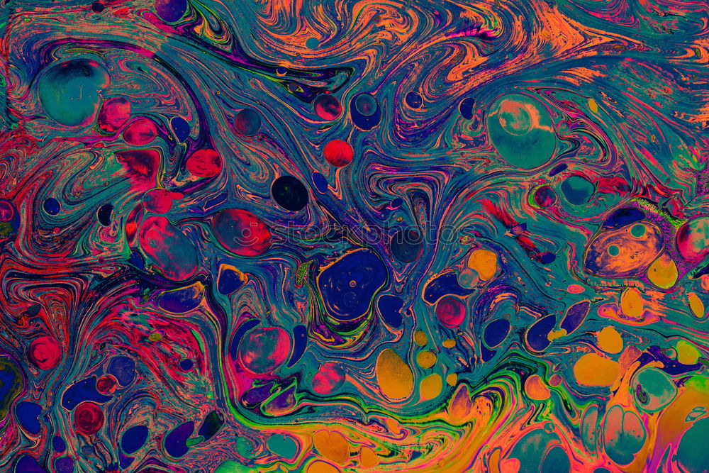 Similar – Image, Stock Photo Vibrant green and purple marbling texture. Abstract background.