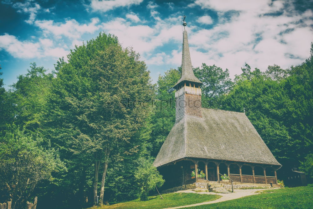 Similar – Image, Stock Photo Stavkirke b/w