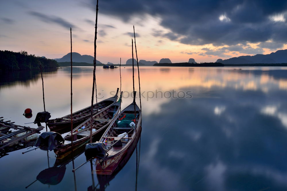 Similar – dawn Fishing boat