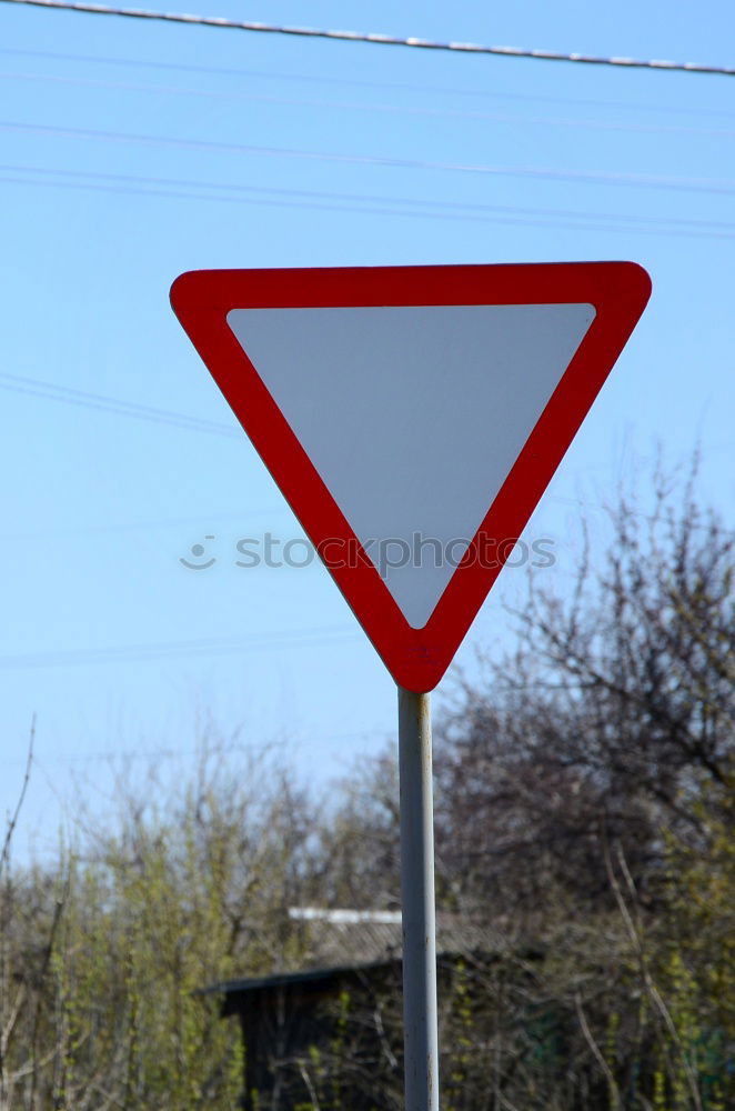 Similar – Dead end traffic sign with eyes