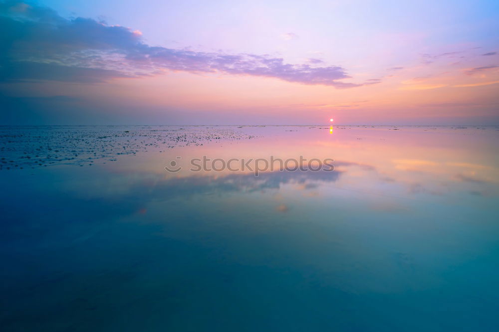 Similar – Image, Stock Photo Blue hour on the beach