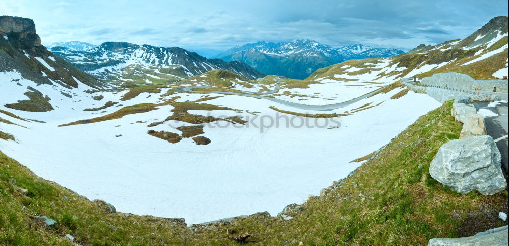 Similar – Panorama Kaprun Reservoir Mooserboden