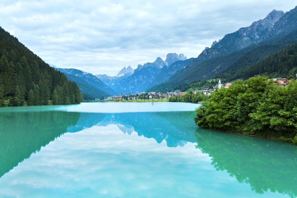 Similar – Dolomites Reservoir Calm