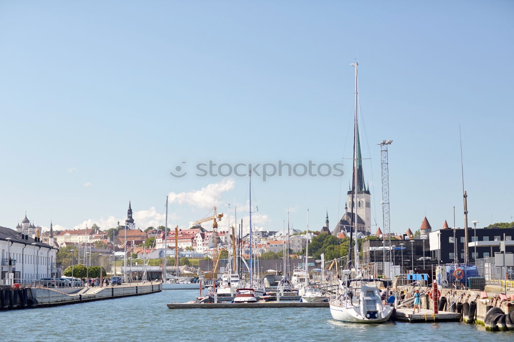 Similar – Image, Stock Photo Port panorama from Kappeln an der Schlei