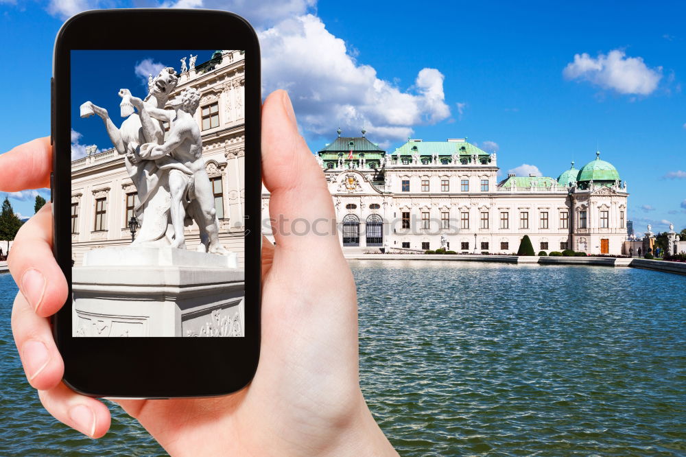 Similar – Image, Stock Photo Sights of Berlin by mobile phone: Brandenburg Gate III