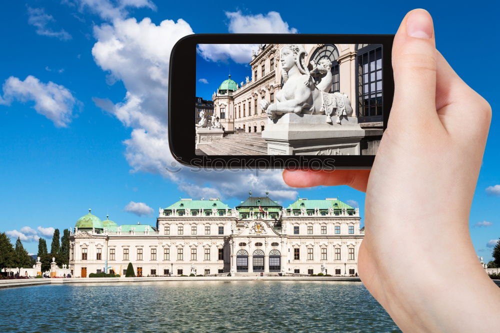 Similar – Image, Stock Photo Sights of Berlin by mobile phone: Brandenburg Gate III