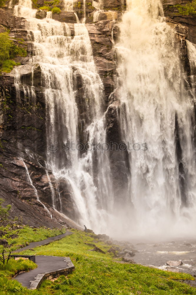 Similar – Image, Stock Photo Water falls Mountain