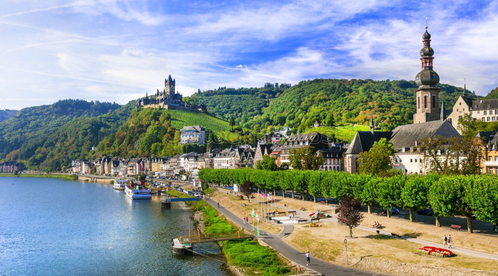 Similar – Image, Stock Photo Cochem on the Moselle