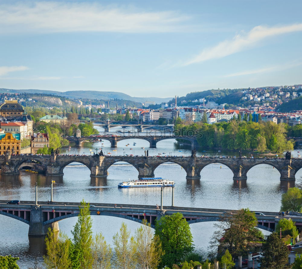 Similar – Image, Stock Photo MOLDAU Prague The Moldau