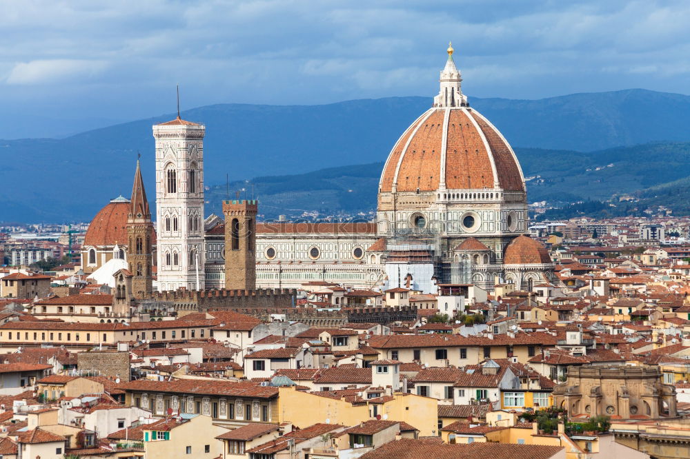 Similar – Image, Stock Photo The view of the roofs of Florence with the cathedral