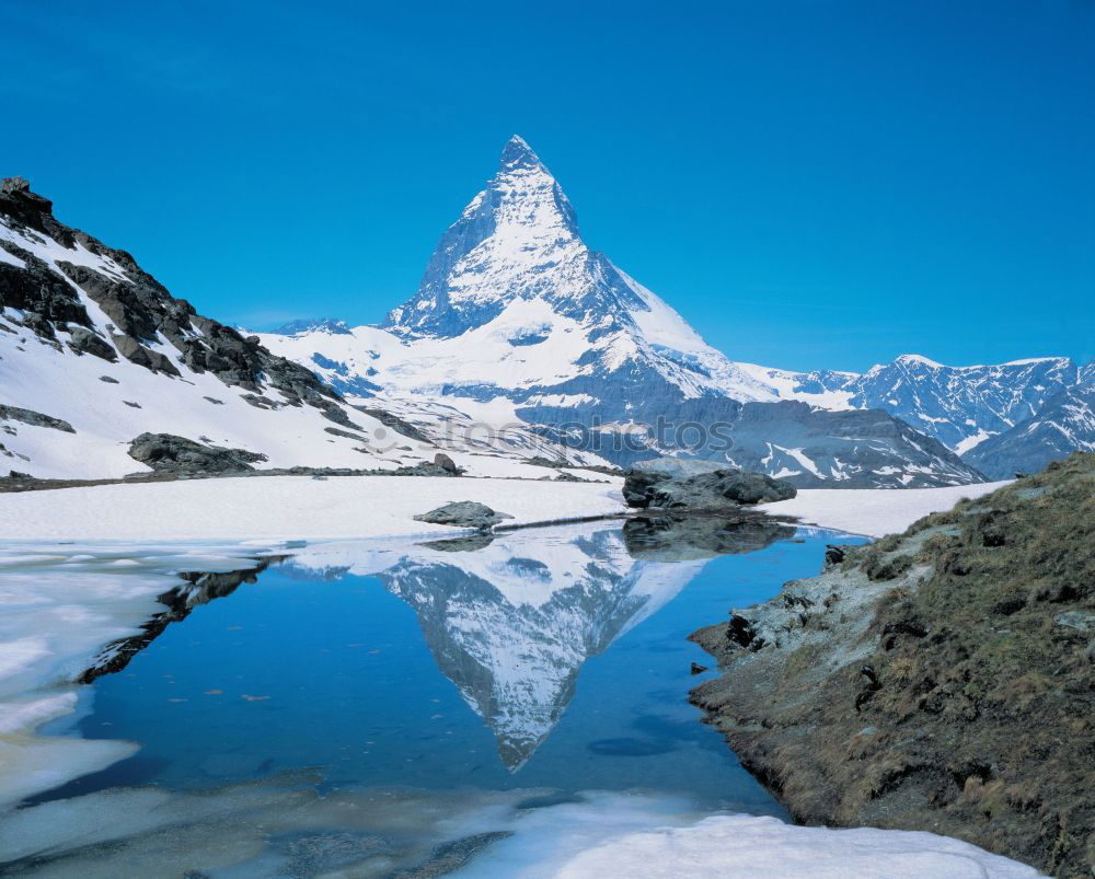 Similar – Matterhorn and mountain lake