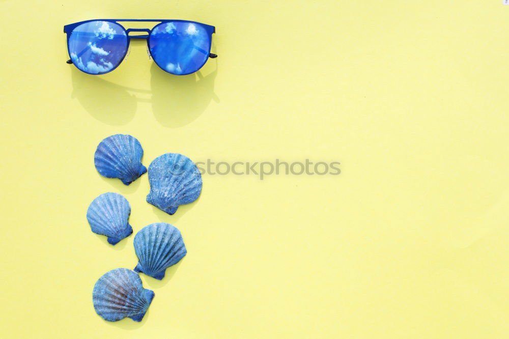 Similar – Image, Stock Photo Top view of green and yellow sunglasses