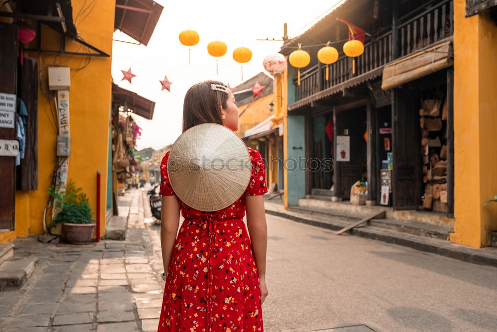 Similar – Image, Stock Photo Pretty Asian woman on street