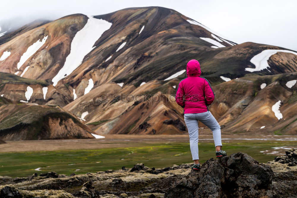 Similar – Image, Stock Photo enjoy the view Human being