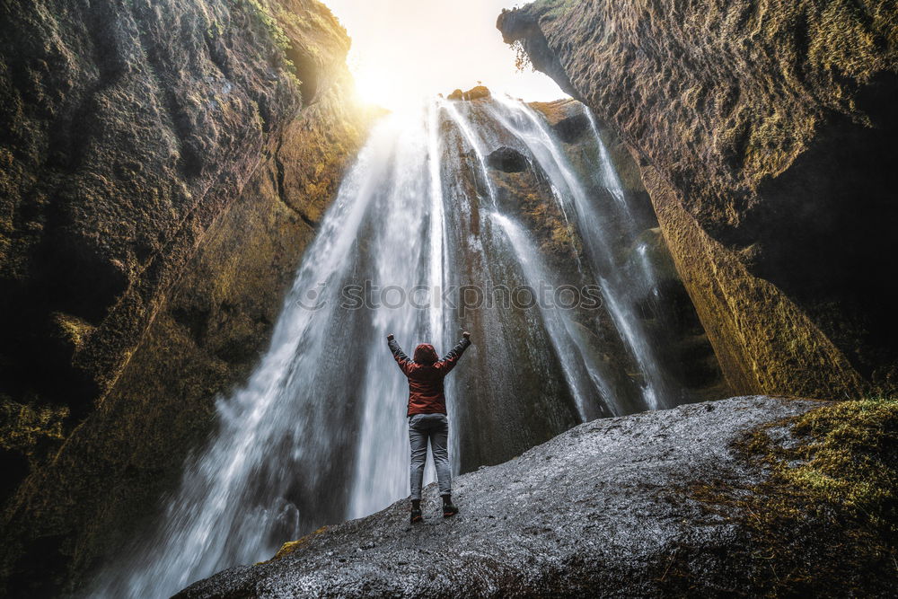 Similar – Image, Stock Photo looking deep down Joy Life