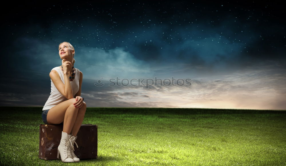 Image, Stock Photo So schee kos Lebn be …