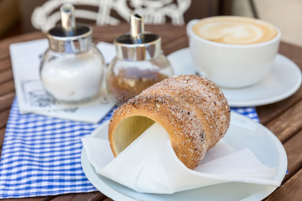 Similar – Sponge cake with coffee with milk