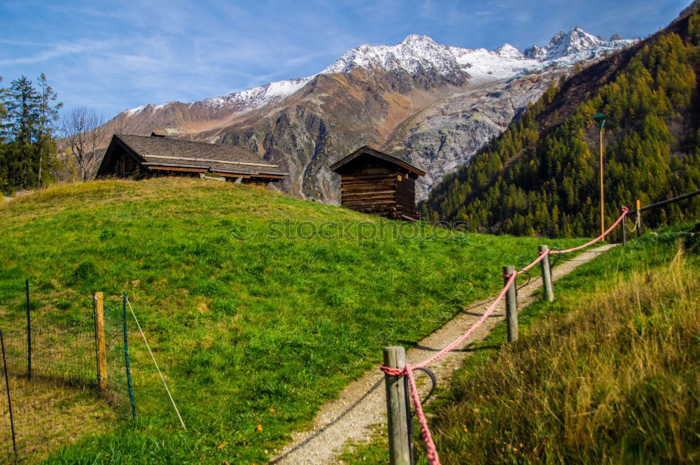 Similar – Hut with view in the Dolomites