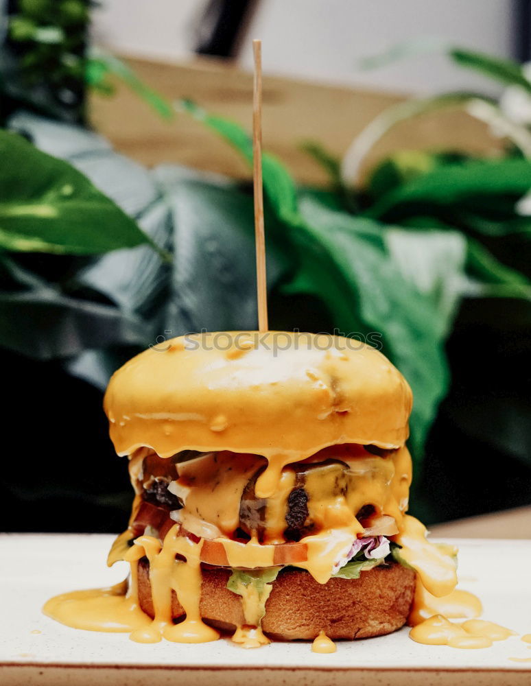 Similar – Image, Stock Photo Burger & Beer 2 Food