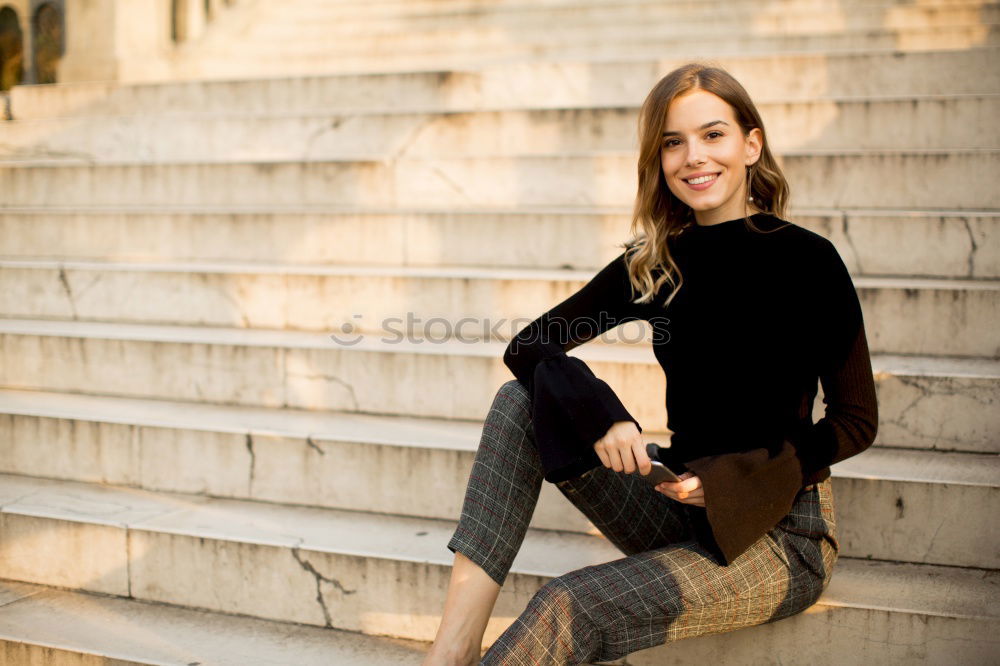 Similar – Laughing Woman in beautiful Dress