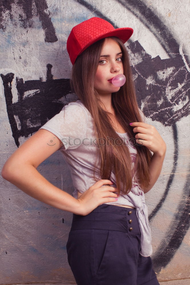 Similar – Image, Stock Photo Smiling young arabic woman with black curly hairstyle