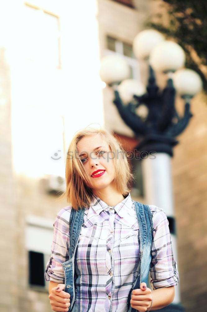 Similar – Image, Stock Photo Woman taking photographs with an old camera
